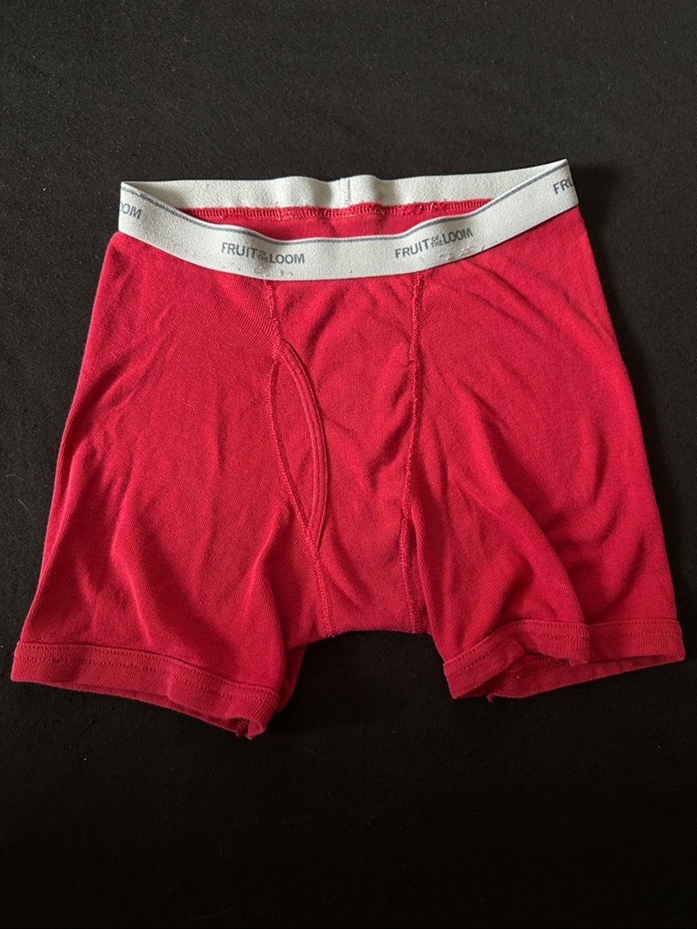 Fruit of the Loom Men's Vibrant Red Boxer Briefs
